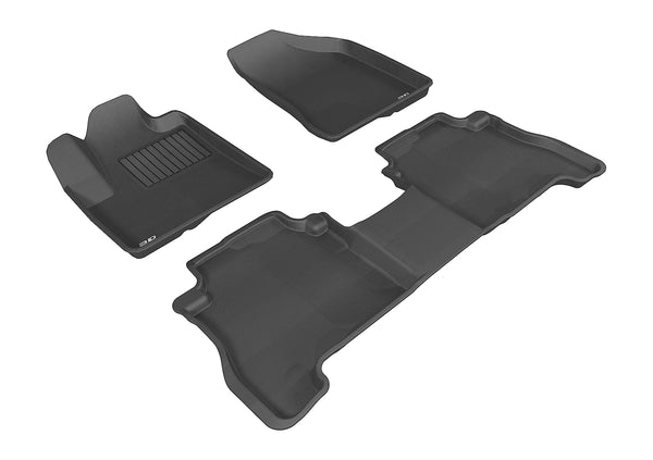 3D MAXpider KAGU Floor Mat for 2007-2009 HYUNDAI SANTA FE  - BLACK - 1ST ROW 2ND ROW - L1HY00501509 [2022 2021 2020 2019 2018]