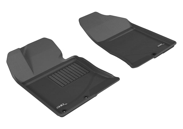 3D MAXpider KAGU Floor Mat for 2011-2015 HYUNDAI SONATA/ 2015 SONATA HYBRID  - BLACK - 1ST ROW - L1HY03811509 [2023 2022 2021]