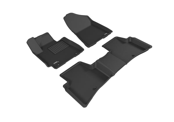 3D MAXpider KAGU Floor Mat for 2016-2018 HYUNDAI TUCSON  - BLACK - 1ST ROW 2ND ROW - L1HY06601509 [2016 2015]