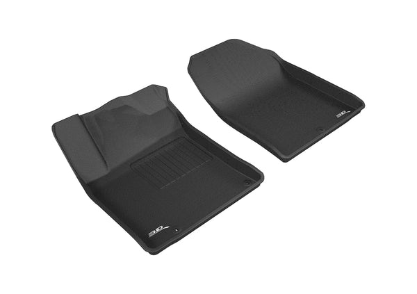 3D MAXpider KAGU Floor Mat for 2018-2020 HYUNDAI ELANTRA GT  - BLACK - 1ST ROW - L1HY08111509 [2014 2013 2012 2011 2010 2009 2008 2007]