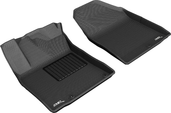 3D MAXpider KAGU Floor Mat for 2019-2023 HYUNDAI KONA ELECTRIC  - BLACK - 1ST ROW - L1HY09111509 [2019 2018 2017 2016 2015]