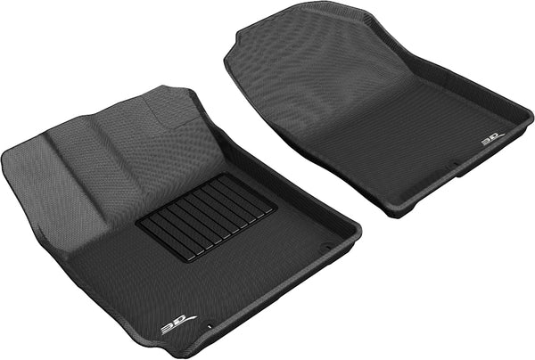 3D MAXpider KAGU Floor Mat for 2018-2023 HYUNDAI KONA  - BLACK - 1ST ROW - L1HY09211509 [2019 2018 2017 2016 2015]