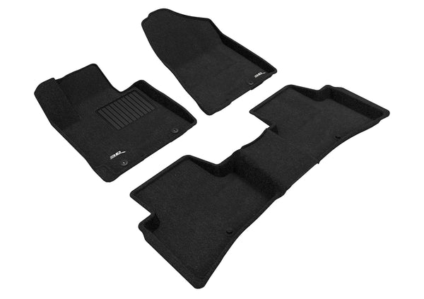 3D MAXpider ELEGANT Floor Mat for 2019-2021 HYUNDAI TUCSON  - BLACK - 1ST ROW 2ND ROW - L1HY09804709 [2023 2022 2021 2020]