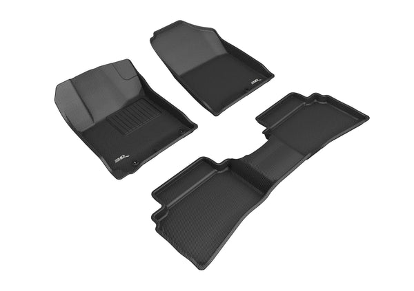 3D MAXpider KAGU Floor Mat for 2020-2023 HYUNDAI VENUE  - BLACK - 1ST ROW 2ND ROW - L1HY10201509 [2023 2022 2021 2020]