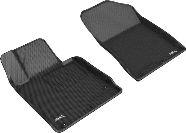 3D MAXpider KAGU Floor Mat for 2021-2024 HYUNDAI / KAI SONATA / K5  - BLACK - 1ST ROW - L1HY10311509 [2012 2011 2010 2009 2008 2007]