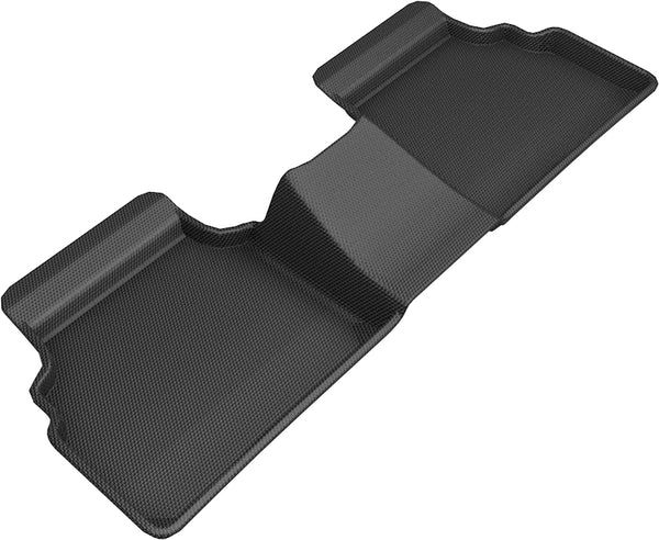 3D MAXpider KAGU Floor Mat for 2021-2024 HYUNDAI / KIA SONATA / K5 FWD  - BLACK - 2ND ROW - L1HY10321509 [2012 2011 2010 2009 2008 2007]