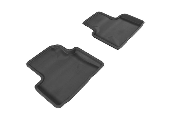 3D MAXpider KAGU Floor Mat for 2007-2015 INFINITI Q40/G35/37 SEDAN  - BLACK - 2ND ROW - L1IN00621509 [2012 2011 2010 2009 2008 2007]