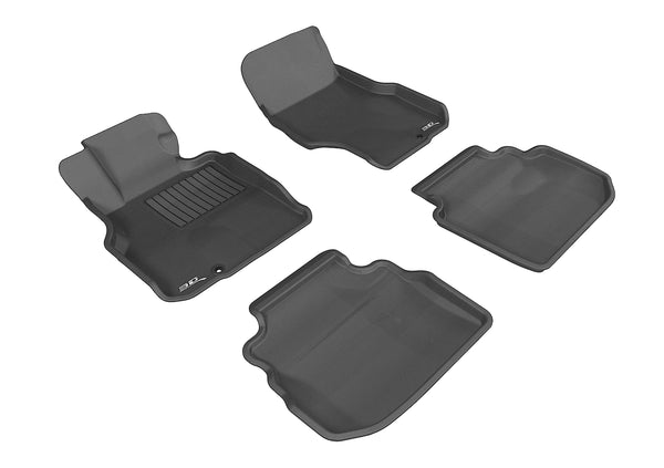 3D MAXpider KAGU Floor Mat for 2006-2010 INFINITI M35  - BLACK - 1ST ROW 2ND ROW - L1IN01401509 [2012 2011 2010]