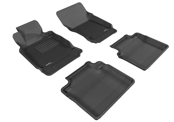 3D MAXpider KAGU Floor Mat for 2011-2019 INFINITI Q70/M37  - BLACK - 1ST ROW 2ND ROW - L1IN01501509 [2013 2012 2011 2010]