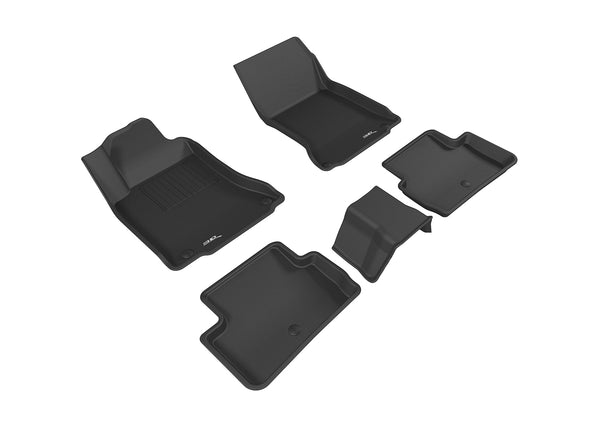 3D MAXpider KAGU Floor Mat for 2017-2019 INFINITI QX30  - BLACK - 1ST ROW 2ND ROW - L1IN02501509 [2022 2021 2020 2019 2018 2017 2016]