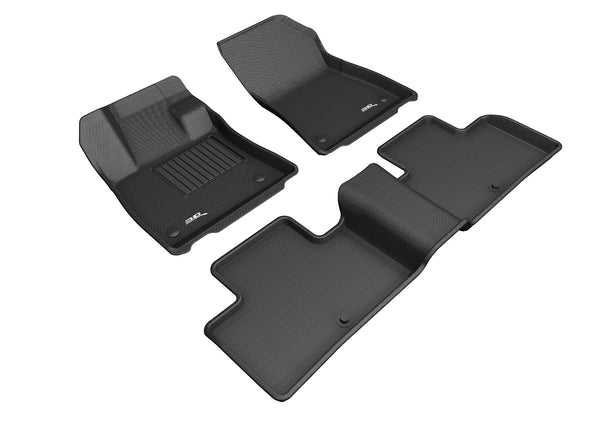 3D MAXpider KAGU Floor Mat for 2019-2023 INFINITI QX50 / QX55  - BLACK - 1ST ROW 2ND ROW - L1IN03101509 [2023 2022 2021 2020 2019 2018]