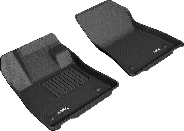 3D MAXpider KAGU Floor Mat for 2019-2023 INFINITI QX50 / QX55  - BLACK - 1ST ROW - L1IN03111509 [2024 2023 2022 2021 2020 2019]