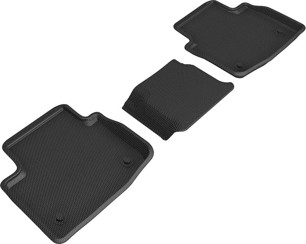 3D MAXpider KAGU Floor Mat for 2019-2023 JAGUAR I-PACE  - BLACK - 2ND ROW - L1JG01421509 [2011 2010 2009 2008 2007 2006]