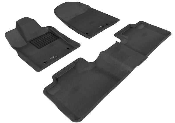 3D MAXpider KAGU Floor Mat for 2013-2022 JEEP GRAND CHEROKEE  - BLACK - 1ST ROW 2ND ROW - L1JP00501509 [2016 2015 2014 2013 2012]