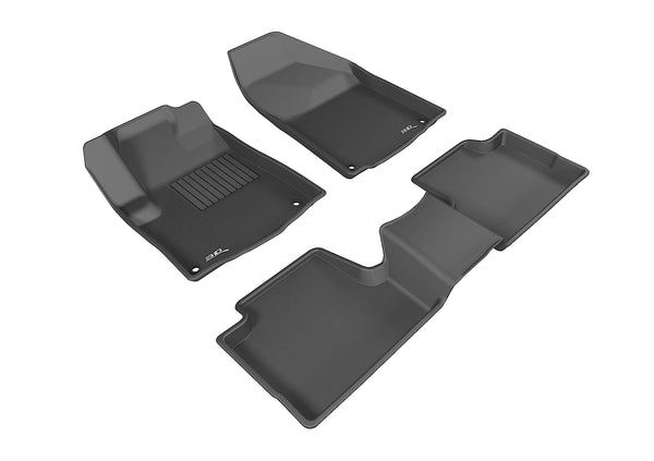 3D MAXpider KAGU Floor Mat for 2014-2015 JEEP CHEROKEE (KL)  - BLACK - 1ST ROW 2ND ROW - L1JP01001509 [2012 2011 2010 2009]