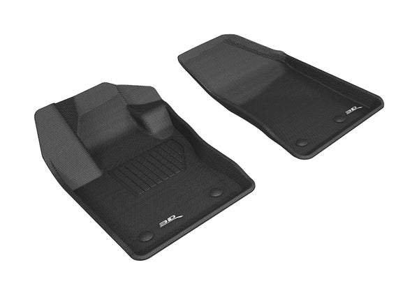 3D MAXpider KAGU Floor Mat for 2017-2023 JEEP COMPASS  - BLACK - 1ST ROW - L1JP01611509 [2023 2022 2021 2020 2019 2018 2017]