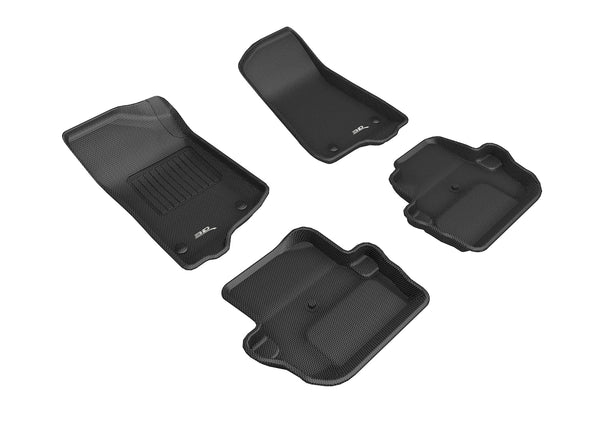 3D MAXpider KAGU Floor Mat for 2018-2024 JEEP WRANGLER 2-DOOR  - BLACK - 1ST ROW 2ND ROW - L1JP02001509 [2021 2020 2019 2018 2017 2016 2015]