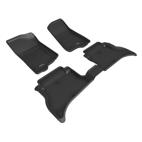 3D MAXpider KAGU Floor Mat for 2021-2024 JEEP WRANGLER UNLIMITED 4XE  - BLACK - 1ST ROW 2ND ROW - L1JP02401509 [2023 2022 2021 2020 2019]