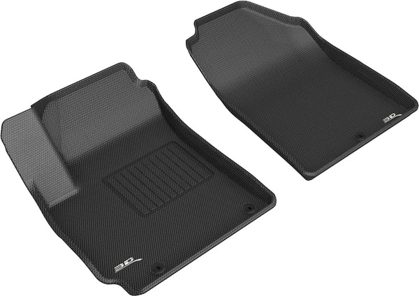 3D MAXpider KAGU Floor Mat for 2021-2023 KIA SELTOS  - BLACK - 1ST ROW - L1KA05611509 [2012 2011 2010 2009 2008 2007]