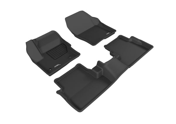 3D MAXpider KAGU Floor Mat for 2015-2016 LINCOLN MKC  - BLACK - 1ST ROW 2ND ROW - L1LC00701509 [2024 2023]