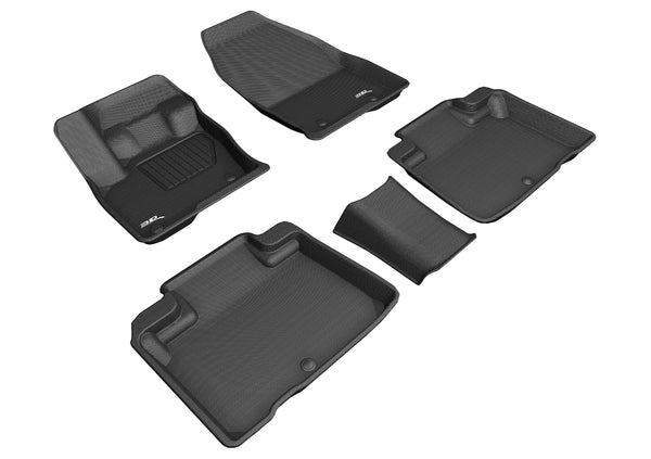 3D MAXpider KAGU Floor Mat for 2019-2024 LINCOLN NAUTILUS / MKX  - BLACK - 1ST ROW 2ND ROW - L1LC00801509 [2014 2013 2012 2011 2010 2009]