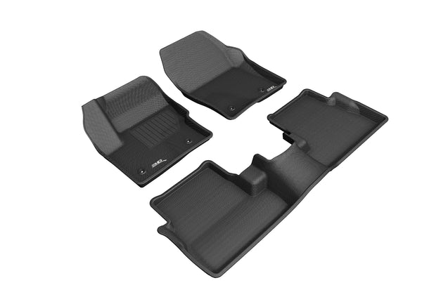 3D MAXpider KAGU Floor Mat for 2017-2019 LINCOLN MKC  - BLACK - 1ST ROW 2ND ROW - L1LC00901509 [2014 2013 2012 2011 2010 2009]