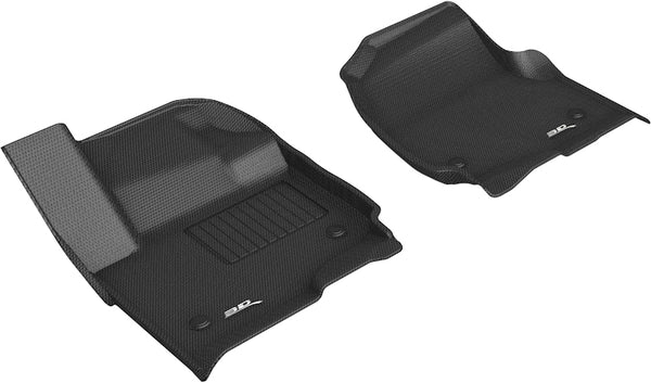 3D MAXpider KAGU Floor Mat for 2018-2024 LINCOLN/ FORD NAVIGATOR/ EXPEDITION  - BLACK - 1ST ROW - L1LC01111509 [2020 2019 2018 2017 2016 2015 2014 2013 2012 2011 2010 2009]