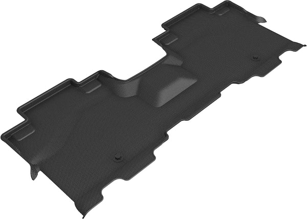 3D MAXpider KAGU Floor Mat for 2018-2024 LINCOLN/ FORD NAVIGATOR/ EXPEDITION  - BLACK - 2ND ROW - L1LC01121509 [2012 2011]