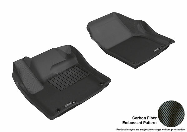 3D MAXpider KAGU Floor Mat for 2012-2019 LAND ROVER RANGE ROVER EVOQUE  - BLACK - 1ST ROW - L1LR00611509 [2012 2011 2010 2009 2008 2007]