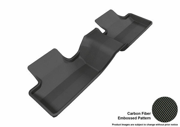 3D MAXpider KAGU Floor Mat for 2012-2013 LAND ROVER RANGE ROVER EVOQUE  - BLACK - 2ND ROW - L1LR00621509 [2012 2011 2010 2009 2008 2007]
