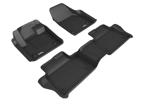 3D MAXpider KAGU Floor Mat for 2020-2023 LAND ROVER DISCOVERY SPORT  - BLACK - 1ST ROW 2ND ROW - L1LR02801509 [2018 2017 2016 2015]