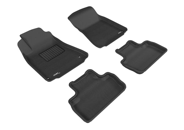 3D MAXpider KAGU Floor Mat for 2006-2013 LEXUS IS250/350/ISF  - BLACK - 1ST ROW 2ND ROW - L1LX00601509 [2020 2019 2018 2017 2016 2015 2014]