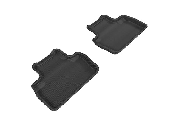 3D MAXpider KAGU Floor Mat for 2006-2013 LEXUS IS250/350/ISF  - BLACK - 2ND ROW - L1LX00621509 [2022 2021 2020 2019 2018 2017]