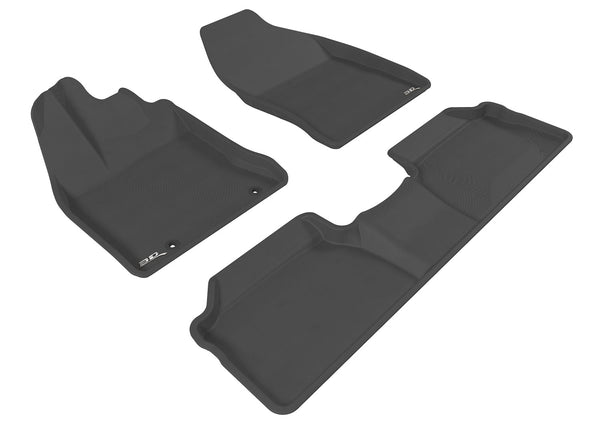 3D MAXpider KAGU Floor Mat for 2011-2017 LEXUS CT HYBRID  - BLACK - 1ST ROW 2ND ROW - L1LX02201509 [2023 2022 2021 2020 2019 2018]