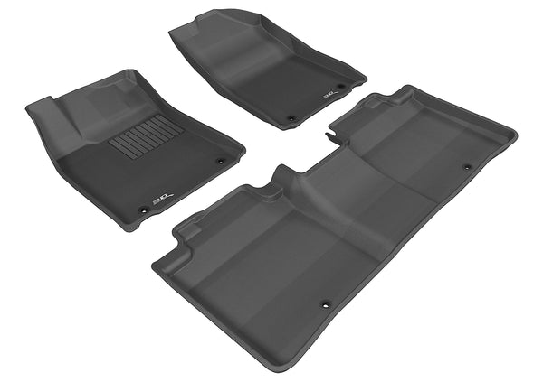 3D MAXpider KAGU Floor Mat for 2013-2018 LEXUS ES/ ES HYBRID  - BLACK - 1ST ROW 2ND ROW - L1LX02701509 [2021 2020]