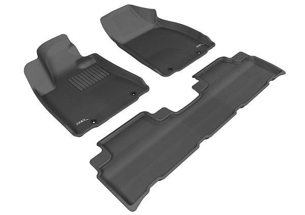 3D MAXpider KAGU Floor Mat for 2013-2015 LEXUS RX350/450H  - BLACK - 1ST ROW 2ND ROW - L1LX04501509 [2023 2022 2021 2020 2019]