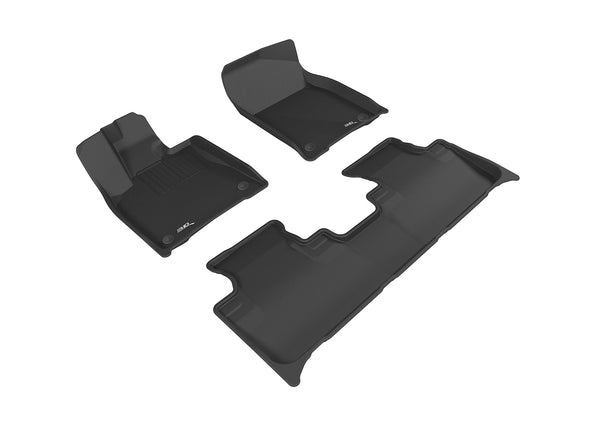 3D MAXpider KAGU Floor Mat for 2016-2022 LEXUS RX/ RX HYBRID  - BLACK - 1ST ROW 2ND ROW - L1LX05501509 [2023 2022]