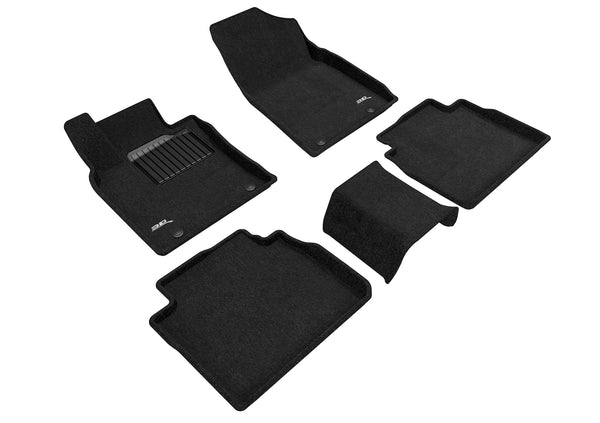 3D MAXpider ELEGANT Floor Mat for 2019-2022 LEXUS ES  - BLACK - 1ST ROW 2ND ROW - L1LX06304709 [2017 2016 2015 2014 2013 2012]