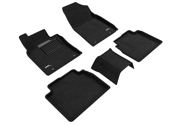 3D MAXpider ELEGANT Floor Mat for 2019-2022 LEXUS ES  - BLACK - 1ST ROW 2ND ROW - L1LX06504709 [2018 2017 2016 2015 2014]