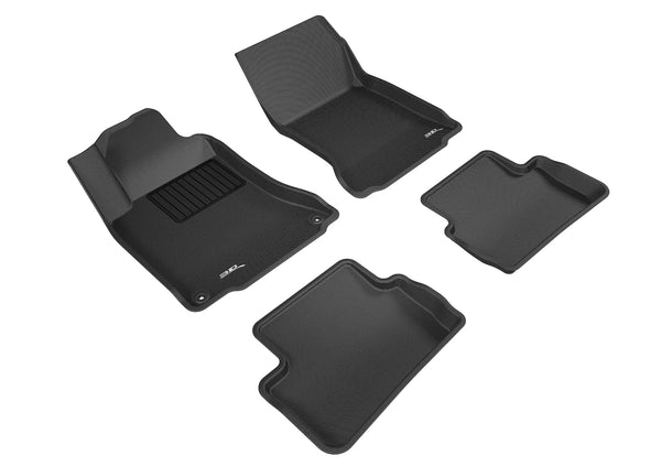 3D MAXpider KAGU Floor Mat for 2014-2020 MERCEDES-BENZ GLA-CLASS/ CLA-CLASS X156/ C117 - BLACK - 1ST ROW 2ND ROW - L1MB04801509 [2014 2013 2012]