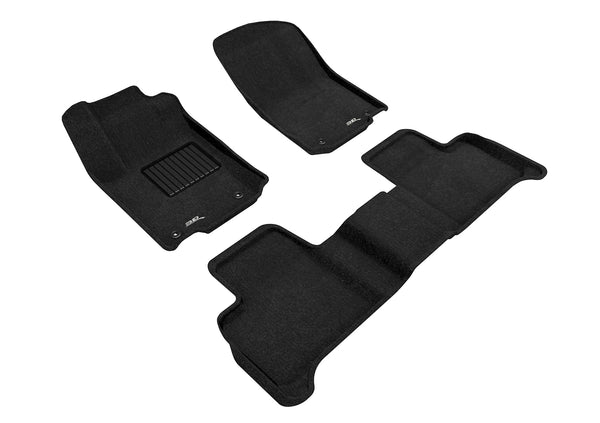 3D MAXpider ELEGANT Floor Mat for 2016-2019 MERCEDES-BENZ GLE COUPE / GLE SUV C292 / W166 - BLACK - 1ST ROW 2ND ROW - L1MB05304709 [2021 2020 2019 2018 2017 2016]