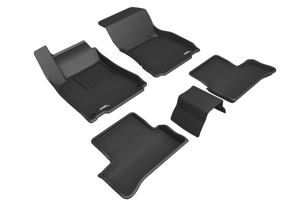 3D MAXpider KAGU Floor Mat for 2019-2022 MERCEDES BENZ A-CLASS / CLA-CLASS  - BLACK - 1ST ROW 2ND ROW - L1MB11201509 [2023 2022 2021]