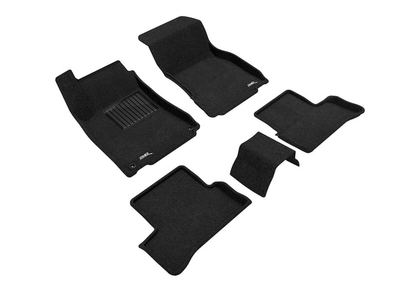 3D MAXpider ELEGANT Floor Mat for 2019-2023 MERCEDES BENZ A-CLASS / CLA-CLASS  - BLACK - 1ST ROW 2ND ROW - L1MB11204709 [2023 2022 2021]