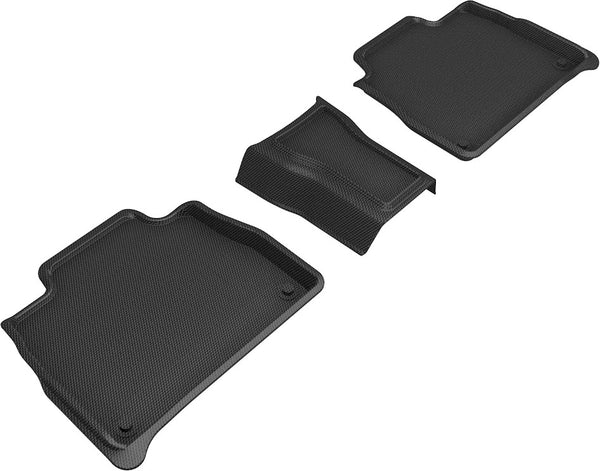 3D MAXpider KAGU Floor Mat for 2020-2024 MERCEDES-BENZ GLE-CLASS  - BLACK - 2ND ROW - L1MB11821509 [2023 2022]