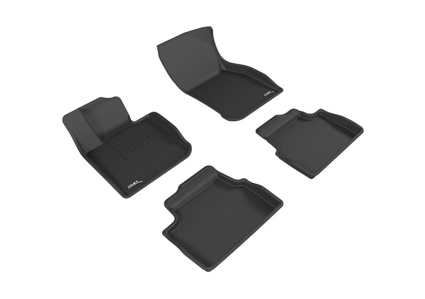 3D MAXpider KAGU Floor Mat for 2014-2024 MINI HARDTOP 4-DOOR  - BLACK - 1ST ROW 2ND ROW - L1MN01501509 [2012]