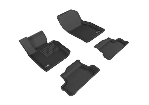 3D MAXpider KAGU Floor Mat for 2016-2024 MINI CONVERTIBLE  - BLACK - 1ST ROW 2ND ROW - L1MN01701509 [2019 2018 2017 2016 2015 2014]