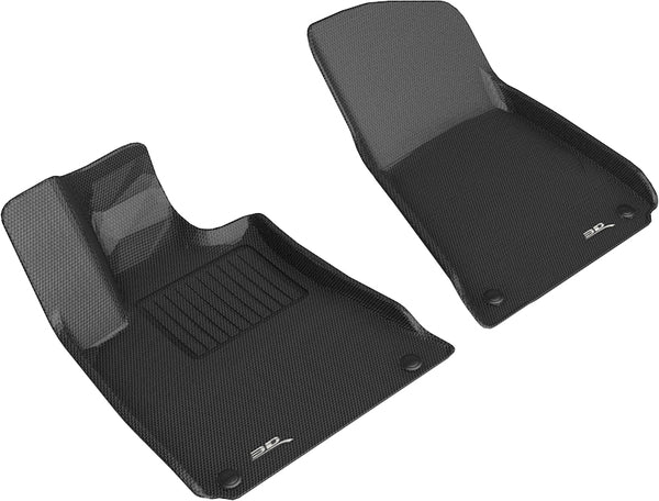 3D MAXpider KAGU Floor Mat for 2013-2018 MASERATI GHIBLI  - BLACK - 1ST ROW - L1MR00611509 [2013 2012 2011 2010 2009 2008]