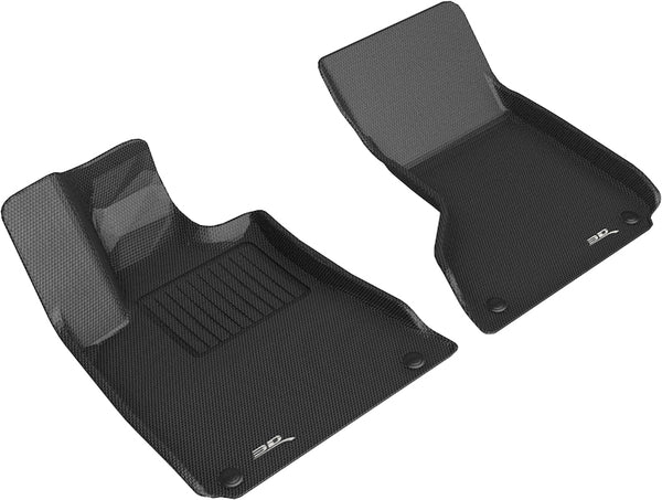 3D MAXpider KAGU Floor Mat for 2013-2018 MASERATI GHIBLI  - BLACK - 1ST ROW - L1MR00711509 [2013 2012 2011 2010 2009 2008]