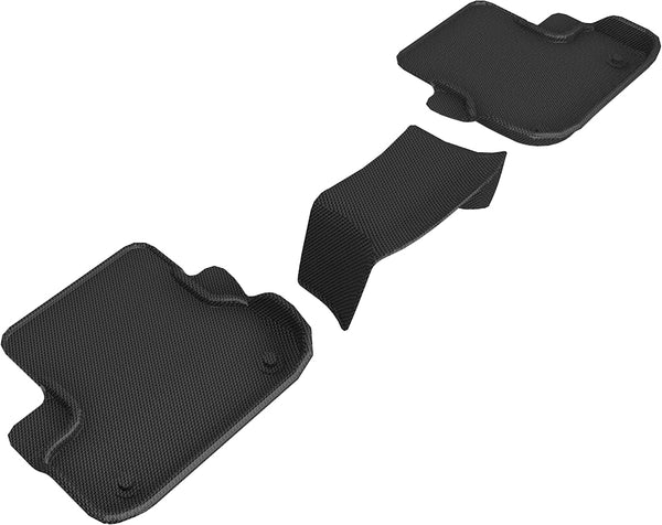 3D MAXpider KAGU Floor Mat for 2013-2018 MASERATI GHIBLI  - BLACK - 2ND ROW - L1MR00721509 [2013 2012 2011 2010 2009 2008]