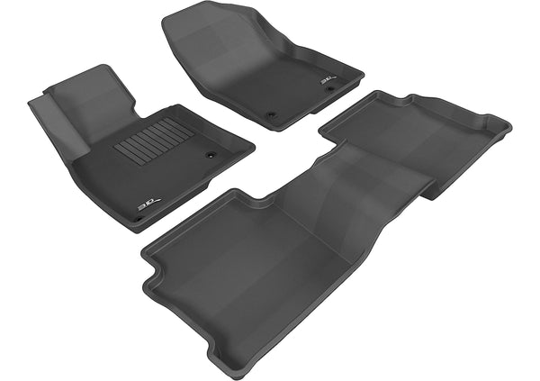 3D MAXpider KAGU Floor Mat for 2014-2021 MAZDA MAZDA6  - BLACK - 1ST ROW 2ND ROW - L1MZ04001509 [2023 2022 2021 2020 2019 2018]